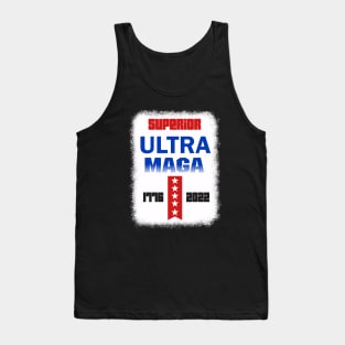 Ultra Maga Proud Ultra Maga Joe Biden Pro Trump American Flag Tank Top